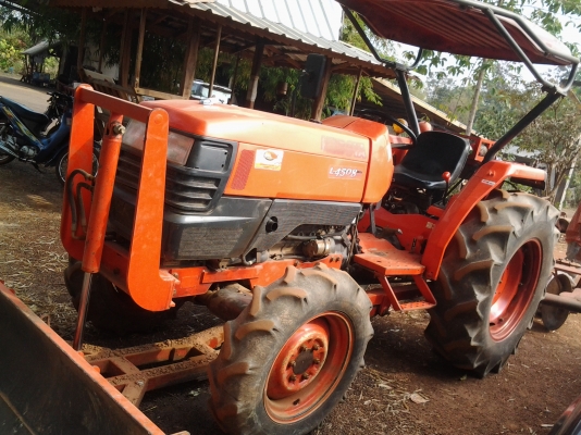 KUBOTA L4508 หลังคาแดง หาง5 ใบดัน โรตารี่  ทำงาน 2พันชั่วโมง