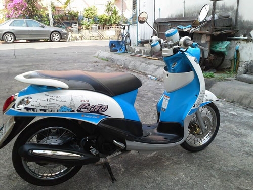 Fino ปี 55 วิ่ง 5,000 กม. สีฟ้า ขาว สวย เดิม เครื่องเยี่ยม ท้าพิสูจน์