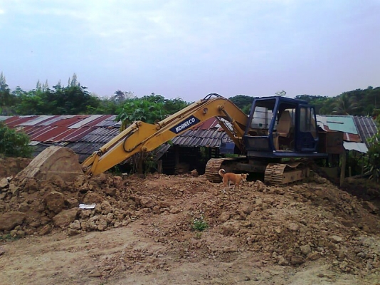 รถขุด MITSUBISHI MS110 มีใบอินวอยล์ ขนาดเท่า CAT E110 B