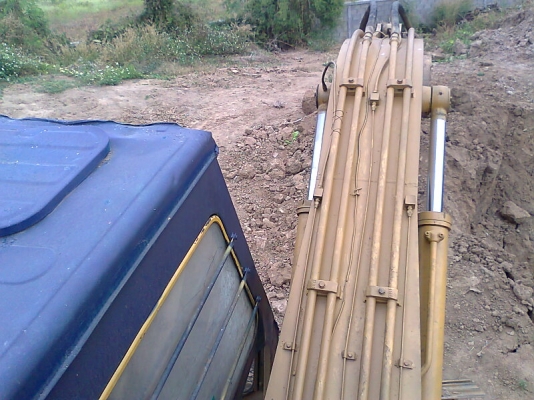 รถขุด MITSUBISHI MS110 มีใบอินวอยล์ ขนาดเท่า CAT E110 B