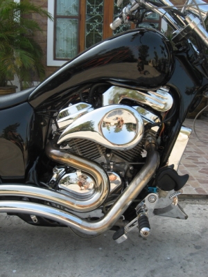 ขาย honda steed 400 แต่งล้อโต ทะเบียนโอนขนส่ง