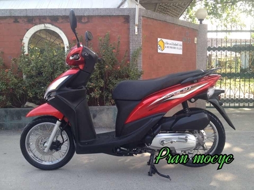 ขายhonda spacy-i สีเเดงดำ ลายใหม่ล่าสุด ปี2013