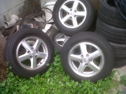 ล้อเดิม Honda accord 05 ล้อขอบ 15 ไม่คดไม้ดุ้ง