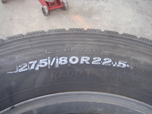 ขายยางพร้อมกะทะขอบ 22.5 TOPY (11R และ 275/80) อย่างละ 3 ชุด