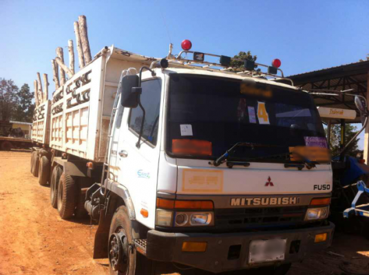 ขายรถบรรทุกพ่วงดั๊มพ์ mitsubishi M5 euro2 เครื่อง 6d16 turbo inter 225 แรง ลูก 3 คานยัดไม่ลงเล่ม