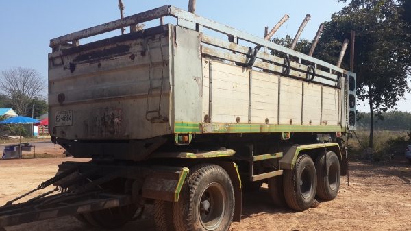 ขายด่วนลูกพ่วง3เพลาดั้ม(สามเพลายัด)ปี44พร้อมใช้รีบจองโทร0801515451