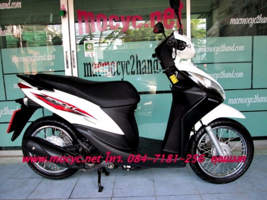 SPACY I ปี 56 ไมล์ 1552 โล รถเดือน ส.ค. สีขาวดำ ลายปัญจุบัญ ระบบหัวฉีด แถมฟรี เสื้อ และหมวกกันน็อก 29900