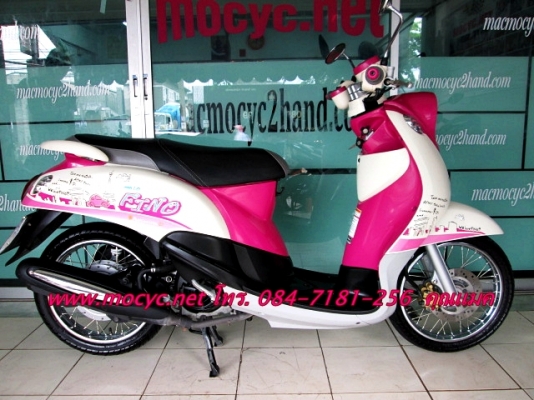 Fino ลายแฟร์ชั่น สี ชมพูขาว ปี 55 แถมฟรี เสื้อ และหมวกกันน็อก 24500