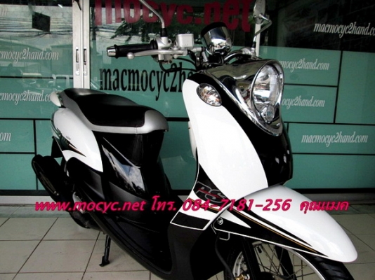 Fino PS  ปี 56 รถเดือน ก.ค.  สีขาวดำ สีขาวสะอาดตา  แถมฟรี  เสื้อ และหมวกกันน็อก  24900