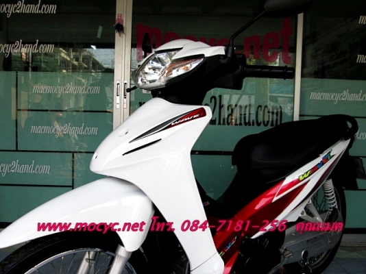 WAVE 110 i  สีขาวแดง ปี 56 รถมีเกียยอดนิยม 28900 บาท แถมฟรี ค่าโอน เสื้อ และหมวกกันน็อก