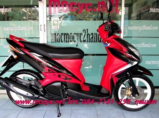 MIO125 GTX  สีดำแดง ตัวท็อป ล้อแมกช์  24900 บาท แถมฟรี ค่าโอน  เสื้อ และหมวกกันน็อก