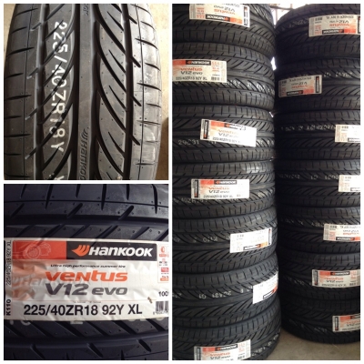 ยางHankook v12. 225 40 18 เส้นละ4200เท่านั้น