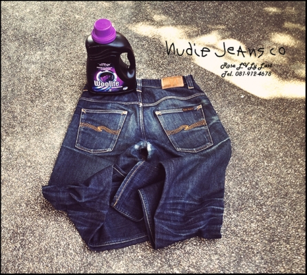 Nudie THIN FINN DRY STRETCH 4 Year TFDS เป็นรุ่นที่ตอนนี้เลิกผลิตแล้ว ( 'FADE' สวยธรรมชาติ ซัก 1 ครั้งด้วย 'Woolite Black' )