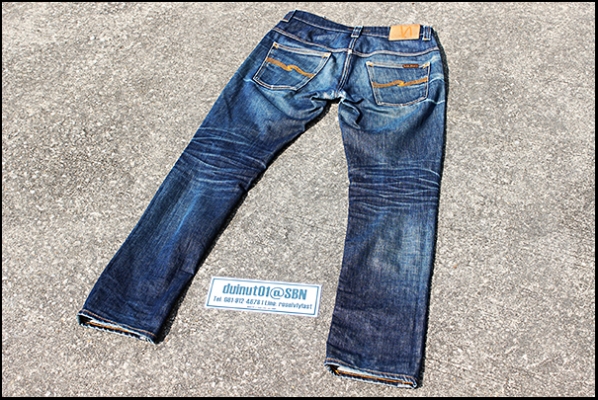 Nudie THIN FINN DRY STRETCH 4 Year TFDS เป็นรุ่นที่ตอนนี้เลิกผลิตแล้ว ( 'FADE' สวยธรรมชาติ ซัก 1 ครั้งด้วย 'Woolite Black' )