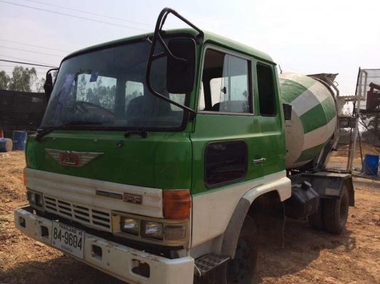 ขาย รถโม่ปูน 6 ล้อ HINO เครื่อง EH300 โม่แบบปั้มขนาด 2.5 คิว คัสซีสวย ทะเบียนพร้อมโอน ราคาต่อรองได้