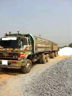 ขายรถสิบล้อ isuzu 240 นางฟ้าแท้  พ่วง แม่ลูก 3คาน ดั้มมิเนียม