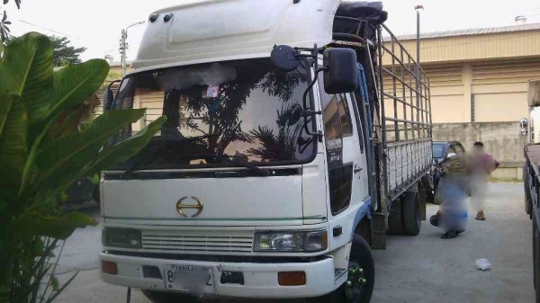 ขายรถ 6 ล้อ กระบะคาร์โก้รั้วสูง ยาว.6.20 ม. HINO FD3H เครื่อง HO7D รถสวยรีบจองด่วน