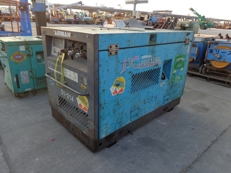 ขายด่วนเครื่องปั๊มลมAIRMAN PDS125S เก่าญี่ปุ่นพร้อมใช้