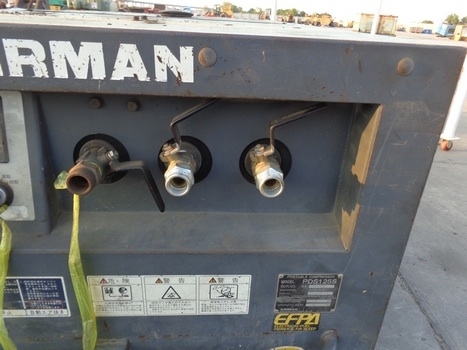 ขายด่วนเครื่องปั๊มลมAIRMAN PDS125S เก่าญี่ปุ่นพร้อมใช้