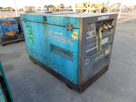 ขายด่วนเครื่องปั๊มลมAIRMAN PDS125S เก่าญี่ปุ่นพร้อมใช้