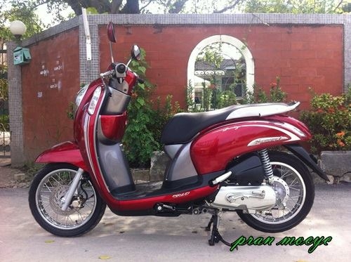 ขายscoopy-iสีเเดงเทา ปี2013
