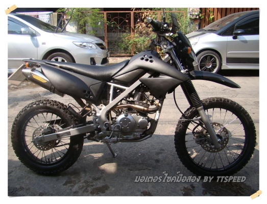 ขาย KLX 125i ทำสีดำด้านสวยดุ พร้อมท่อแต่งรถปี 54