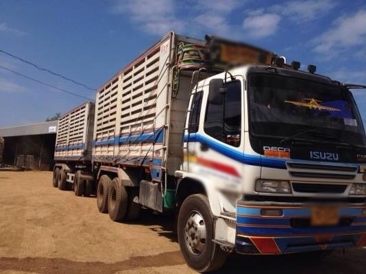 ขายรถบรรทุกพ่วงดั๊มพ์ Isuzu deca Euro 2-320 แรง ปี 50 กระบะเสรีชัย ทะเบียนพร้อม