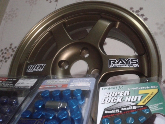 TE37*ของใหม่ขอบ15"4รู100กว้าง7"ออฟ38 ซื้อพร้อมยาง จัดเต็ม แถมตึม ฟรีเพียบ