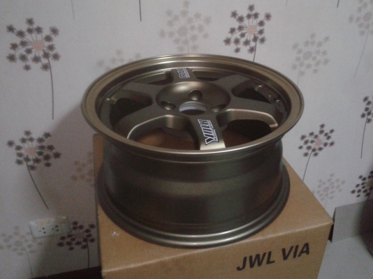 TE37*ของใหม่ขอบ15"4รู100กว้าง7"ออฟ38 ซื้อพร้อมยาง จัดเต็ม แถมตึม ฟรีเพียบ