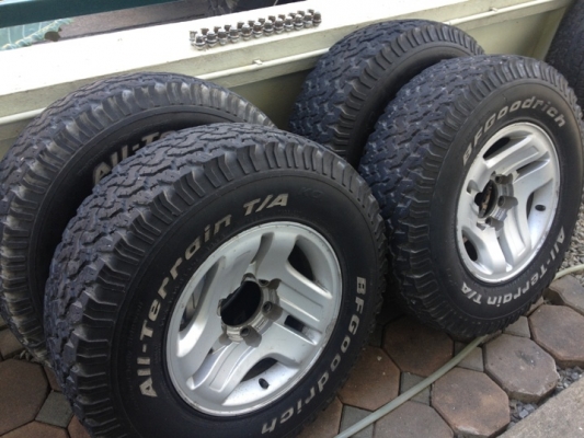 (ลดราคา)ขาย ล้อเดิมsportrider4wdยาง BF all 30/9.5/15 ปี06,2เส้น/05,2เส้น (ลดราคา)ขาย ล้อเดิมsportrider4wdยาง BF all 30/9.5/15 ปี06,2เส้น/05,2เส้น