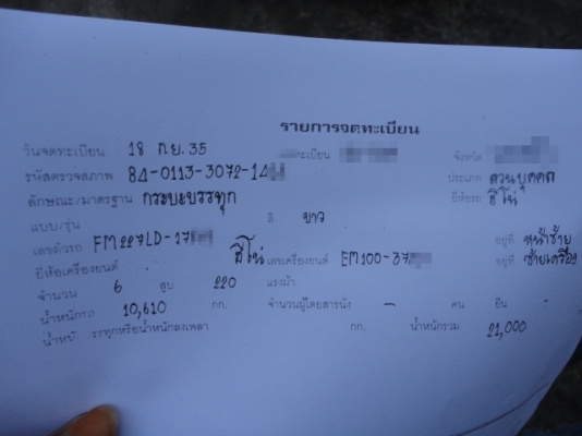 HINO  FM 227  หัวเดิม  เครื่องเดิม  คุณแอท  จ.สุราษฏร์ธานี  มัดจำกลางอากาศแล้วจ๊ะ