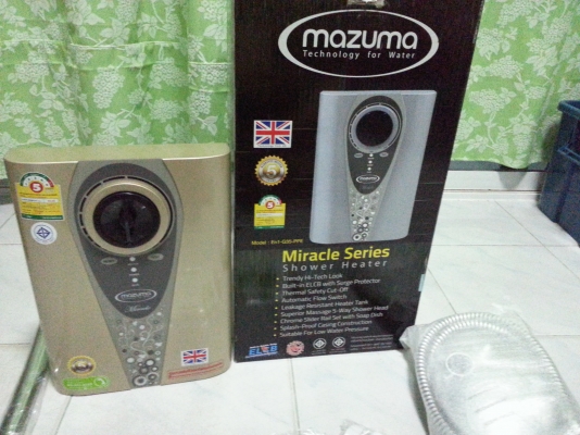 เครื่องทำน้ำอุ่น mazuma รุ่นEN1-G45-PPE ของใหม่ไม่เคยใช้ครับ