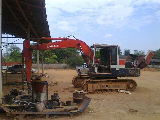 ขายด่วน!..รถแบคโฮ KOMATSU PC100-3 แบคโฮสวย ขุดดินแรงดี ไม่มีโหลด บุ้งกี๋ ถอดไปทำสวย.