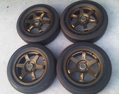 ล้อTE37 15-6.5 4H100 พร้อมยาง 6800 ครับ