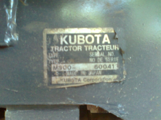 รถไถ KUBOTA M9000 รถสวย พร้อมใช้งาน มีทะเบียนครบ แถมฟรี ใบดันหน้า และผาน 3