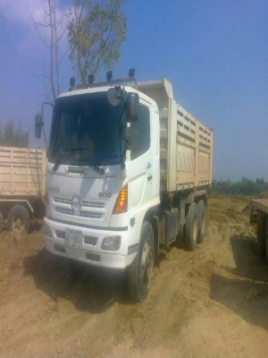 ขายรถสิบล้อ ดัมพ์ HINO MEGA 260 แม่+ลูก 2 เพลา รถพร้อมใช้