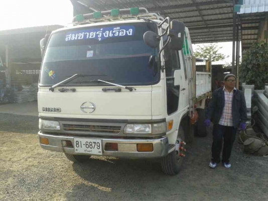 ขายรถหกล้อดัมพ์  ฮีโน่สมอเงิน  เครื่อง JO 210  รถพร้อมใช้งานทะเบียนพร้อม