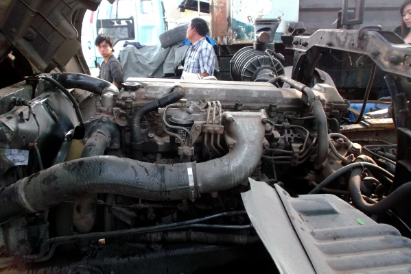 ขายด่วนรถสิบล้อHINOMAGAFL1JเครืองJ08C220แรงม้าปี47