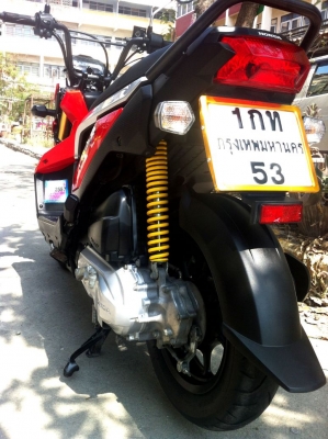 ขาย Honda Zoomer-x สีแดง ปี 2556 (รถ7เดือน) ราคา 38,500บาทครับต่อรองได้