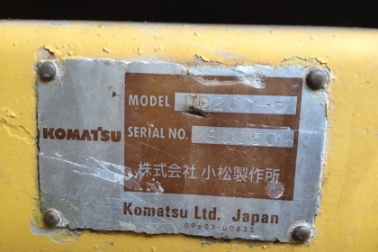 KOMATSU PC200-6 ไฟฟ้าครบ เอกสารอินวอยซ์ KOMATSU PC200-6 ไฟฟ้าครบ เอกสารอินวอยซ์