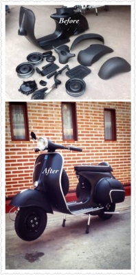 Ya vespa shop ขาย vespa สั่งจองทำสี 45000 สีเงาไม่สาดสี Ya vespa shop ขาย vespa สั่งจองทำสี 45000 สีเงาไม่สาดสี
