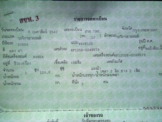 wave 125s   ปี47 digital ดิสก์หน้า หลัง