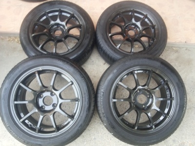 ขายล้อแม็ก มือ2 RS ขอบ15  6 1/2 4 รู 100 พร้อมยาง 1  ชุด