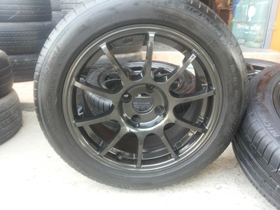 ขายล้อแม็ก มือ2 RS ขอบ15  6 1/2 4 รู 100 พร้อมยาง 1  ชุด