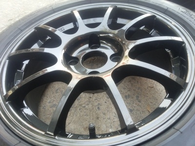 ขายล้อแม็ก มือ2 RS ขอบ15 6 1/2 4 รู 100 พร้อมยาง 1 ชุด