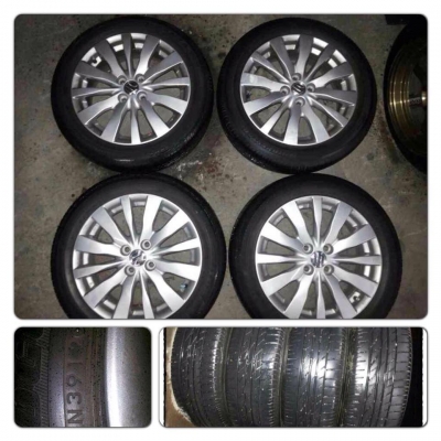 ขายล้อแม็กซ์ขอบ16 ตัว Top Suzuki Swift 4รู100 + ยางปี12 ดอกเต็ม ราคา 7,900 บ. ถูกที่สุด