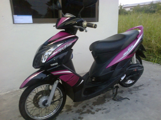 ขาย Yamaha mio ปี53 ไฟคู่ สีม่วง-ดำ