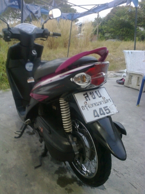 ขาย Yamaha mio ปี53 ไฟคู่ สีม่วง-ดำ