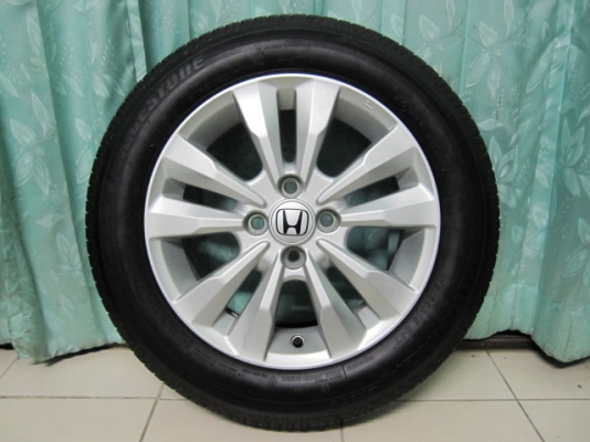 ขายล้อแม็กป้ายแดง Honda City พร้อมยาง Bridgestone ขอบ 15