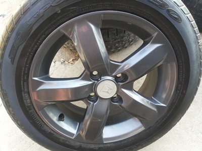 ขายล้อแม็กHONDA CITY (สีกัลเงา) 4 รู 100 15x5 1/2 พร้อมยาง 1 ชุด